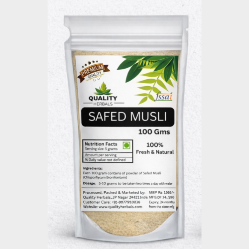 Pure Safed Musli powder