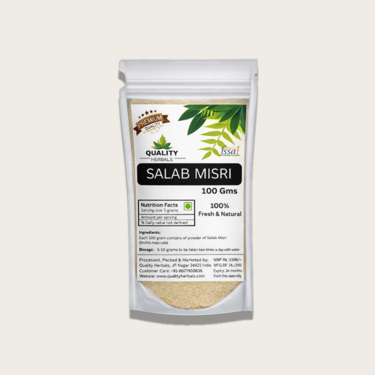 pure salab misri powder